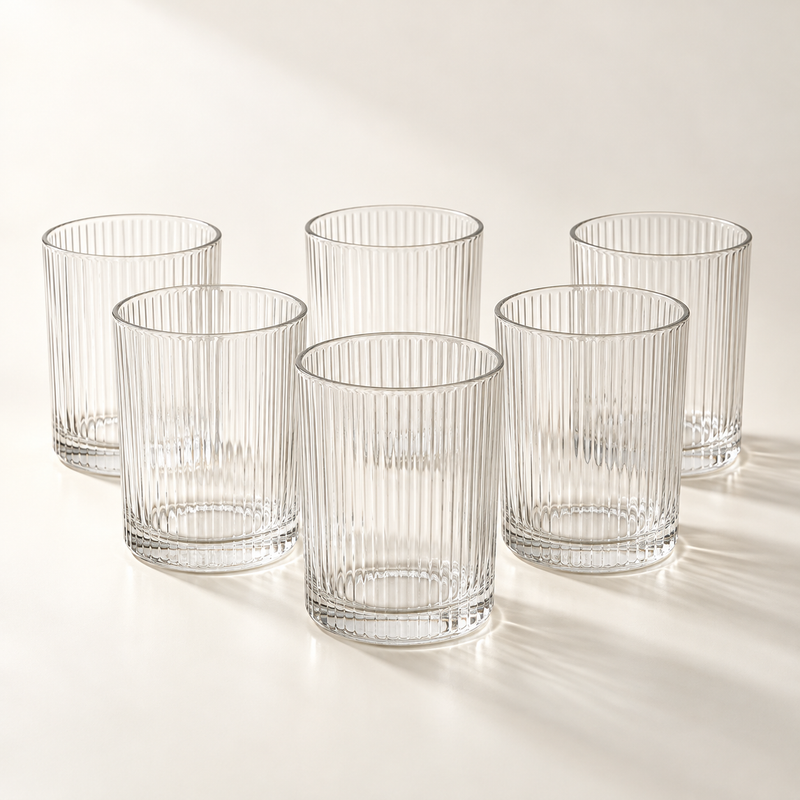 Luma Fine Rib Glass Set