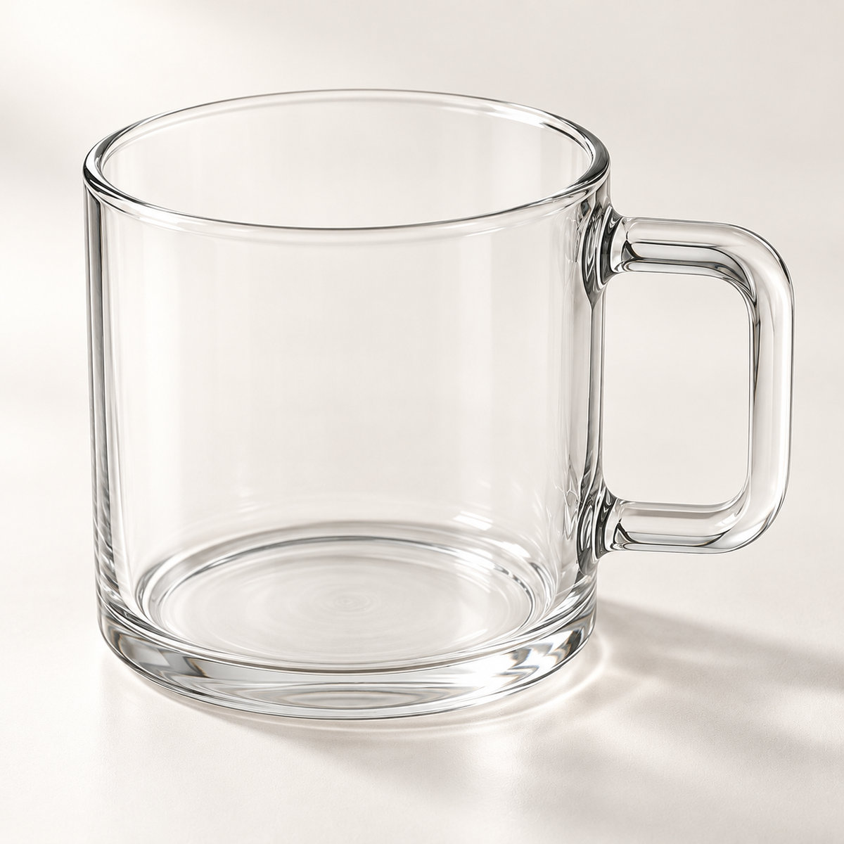 Arc Square Handle Cup Set - close view of one cup