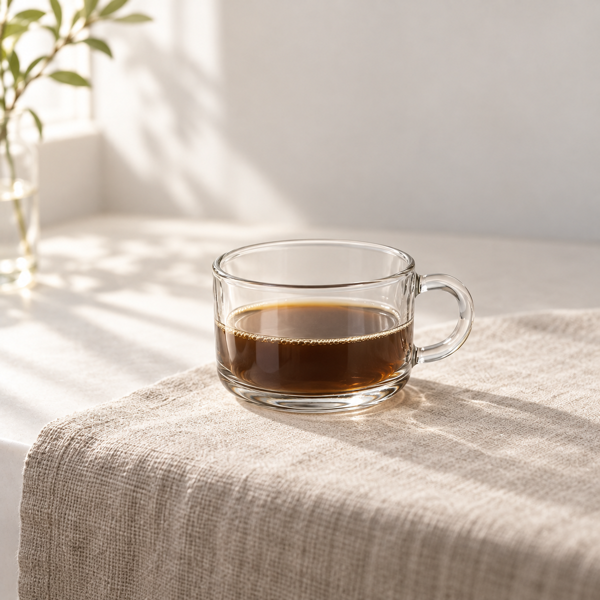 Nook Petite Handle Cup Set - one cup in an everyday table setting